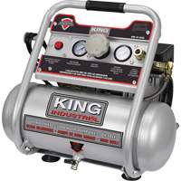 Oil-Free Air Compressor, Electric, 2 Gal. (2.4 US Gal), 125 PSI, 120/1 V UAJ182 | Stor-it Systems