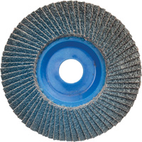 Disque à lamelles à grain grossier BlueFire<sup>MC</sup>, 5" x 7/8", Type 27, Grain 60, Alumine de zirconium UAJ184 | Stor-it Systems