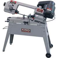 Metal Cutting Band Saw, Horizontal/Vertical, 5" Round and 4-1/2" x 6" Rectangular Cutting Capacity UAJ228 | Stor-it Systems