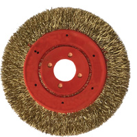 No Throw Partial Encapsulated Wire Wheel, 3" Dia., 0.012" Fill, 1/4" Arbor UAK148 | Stor-it Systems
