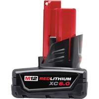 M12 Redlithium XC6.0 Battery, Lithium-Ion, 12 V, 6 Ah Stor-it Systems