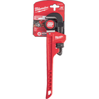 Pipe Wrench, 1-1/2" Jaw Capacity, 10" Long, Powder Coated Finish, Ergonomic Handle Stor-it Systems