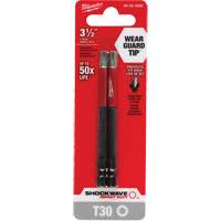 Embout de tournevis Shockwave Impact Duty, Torx, Embout T-30, Prise 1/4", Longueur 3-1/2" Stor-it Systems