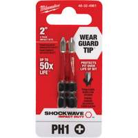 Embout de tournevis Shockwave Impact Duty, Phillips, #1, Prise 1/4" Stor-it Systems