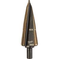 Step Drill Bit, 7/8"/#9 - 1-1/8"/#9 , 1/32" Increments, High Speed Cobalt Stor-it Systems