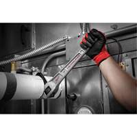 Aluminum Offset Pipe Wrench, 2" Jaw Capacity, 18" Long, Powder Coated Finish, Ergonomic Handle UAL241 | Stor-it Systems