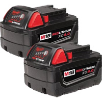 M18™ Redlithium™ XC Extended Capacity Battery Pack Set, Lithium-Ion, 18 V, 4 A UAL250 | Stor-it Systems