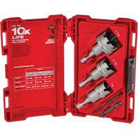 One-Piece Carbide Hole Cutter Set, 4 Pieces, Carbide Stor-it Systems