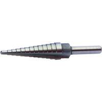 DRILLCO Multi-Step Drill Bit, 1/8" - 1/2" , High Speed Steel Stor-it Systems