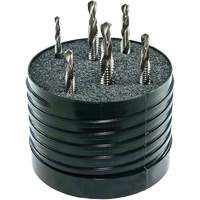 DRILLCO Combined Tap & Drill Set, 6 Pieces, High Speed Steel Stor-it Systems