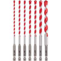 Shockwave Hammer Drill Bit Kit, 7 Pieces, Carbide Stor-it Systems