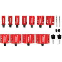 Plumber's Bi-Metal Hole Saw Set, 17 Pieces Stor-it Systems