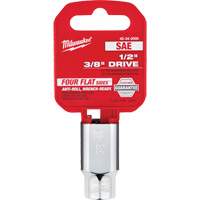 SAE Socket with Four Flat Sides, 3/8", 1/2" Drive, 6 Points Stor-it Systems