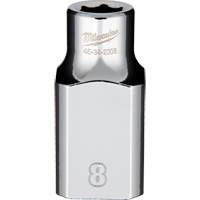 Metric Socket with Four Flat Sides, 8 mm, 1/2" Drive, 6 Points Stor-it Systems