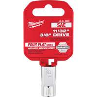 SAE Socket with Four Flat Sides, 11/32", 3/8" Drive, 6 Points Stor-it Systems