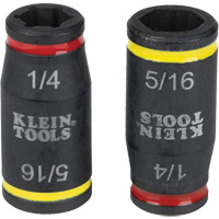 3-in-1 Impact Flip Socket Set, Hex, 1/4" Drive, 3 Pcs Stor-it Systems