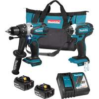 LXT Cordless 2-Tool Combo Kit, Lithium-Ion, 18 V Stor-it Systems