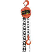 VCH Series Chain Hoist, 20' Lift, 1100 lbs. (0.5 tons) Capacity, Heat-Treated Alloy Steel Chain Stor-it Systems