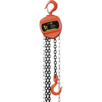 VCH Series Chain Hoist, 10' Lift, 2200 lbs. (1 tons) Capacity, Heat-Treated Alloy Steel Chain Stor-it Systems