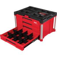 PackOut 4-Drawer Tool Box, 16-3/10" x 22-1/5" x 14-3/10", Red Stor-it Systems