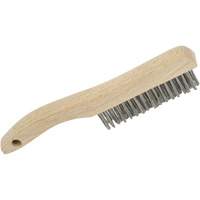 4SHSS Brosse &agrave; r&eacute;curer manuelle, Acier inoxydable, 4 x 16 rangs de fils, Longueur 10" Stor-it Systems