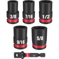 Shockwave Impact Duty SAE Socket Set, 6 Pcs, Impact, 3/8" Drive Size Stor-it Systems