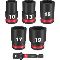 Shockwave Impact Duty Metric Socket Set, 6 Pcs, Impact, 3/8" Drive Size Stor-it Systems