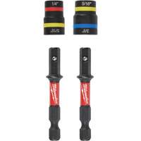 Jeu de tourne-&eacute;crous 2-en-1 Shockwave Impact Duty Quik-Clear, 5/16"/1/4"/3/8" prise, 2-1/2" lo, Magn&eacute;tique Stor-it Systems
