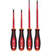 Insulated Slim Tip Screwdriver Set, 4 Pcs., Magnetic UAX181 | Stor-it Systems