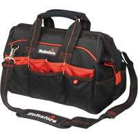 Sacs &agrave; outils pour ouvrier 16", Polyester balistique, Noir/Rouge Stor-it Systems