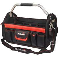 Porte-outils de 18" &agrave; dessus ouvert, Polyester balistique, Noir/Rouge Stor-it Systems