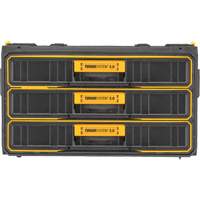 TOUGHSYSTEM<sup>®</sup> 2.0 Three-Drawer Unit, 12-3/10" W x 21-4/5" D x 12-3/5" H, Black/Yellow UAX515 | Stor-it Systems