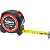 Control Series™ Yellow Clad Tape Measure, 1-3/16" x 26'/8 m, Imperial & Metric Graduations UAX563 | Stor-it Systems