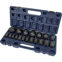 SAE Socket Set, 19 Pcs, Impact, 1/2" Drive Size Stor-it Systems