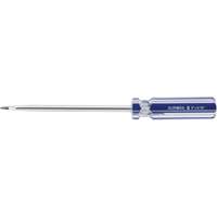 Blue Transparent Striped Slotted Screwdriver, 5/16" Tip, Round, Plastic Handle Stor-it Systems