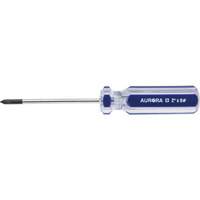 Blue Transparent Striped Philips Screwdriver, #0, Plastic Handle Stor-it Systems