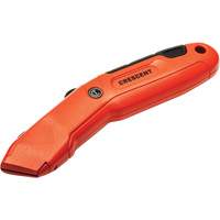 Couteau de s&eacute;curit&eacute; autor&eacute;tractable, 1", Acier, Prise en Aluminium Stor-it Systems
