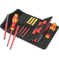Insulated Screwdriver Set for Slotted Screws, 1000 V, 18 Pcs Stor-it Systems