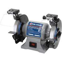 Bench Grinder with LED Lights, 6" Wheel Diameter, 3450 RPM Stor-it Systems