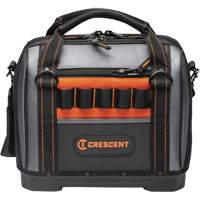 14" Tradesman Closed Top Tool Bag, Polyester, 32 Pockets, Black/Grey Stor-it Systems