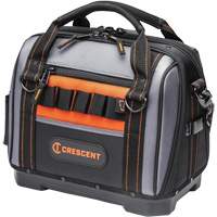 14" Tradesman Closed Top Tool Bag, Polyester, 32 Pockets, Black/Grey Stor-it Systems