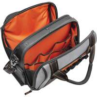14" Tradesman Closed Top Tool Bag, Polyester, 32 Pockets, Black/Grey Stor-it Systems
