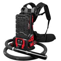 MX FUEL Backpack High Cycle Concrete Vibrator Kit with 7' Whip / 1.75" Head Stor-it Systems