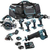 XGT Brushless 7-Tool Combo Kit, Lithium-Ion, 40 V Stor-it Systems