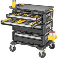 Poste de travail modulaire 5-en-1 TOUGHSYSTEM 2.0 DXL, 34" x 25-4/5" x 39", Noir/Jaune Stor-it Systems