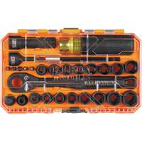 KNECT Essential Pass Through Impact Socket Set, 28 Pcs, Impact, 3/8" Drive Size Stor-it Systems