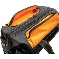 Sac &agrave; outils de 20" pour les professionnels, Nylon, 33 pochettes, Noir/Orange Stor-it Systems