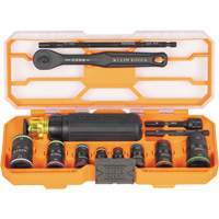 Flip-16 KNECT Ratcheting Impact Flip Socket Screwdriver Set, 13 Pcs Stor-it Systems
