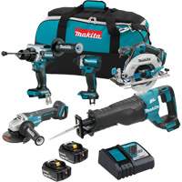 18V LXT Brushless 5 Tool Combo Kit, Lithium-Ion, 18 V Stor-it Systems