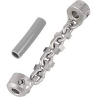 Chaîne de nettoyage de tuyaux de 1-1/4" - 1-1/2" pour c&acirc;ble de serpent &agrave; chaîne de 1/4" Stor-it Systems